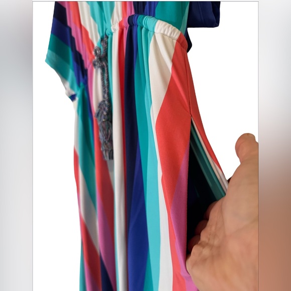 Cabana Life Striped Resort Dress / Cover-Up – Size L/XL - Picture 4 of 9